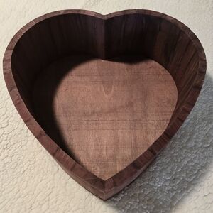 Charming Heart-Shaped Wooden Tray